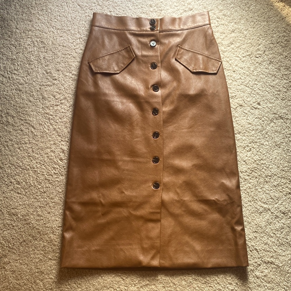 H&M Faux Leather Look. Sooo much cuter in person!